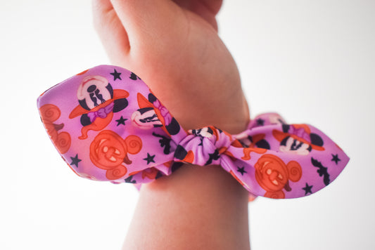 Muted minnie small twist scrunchie