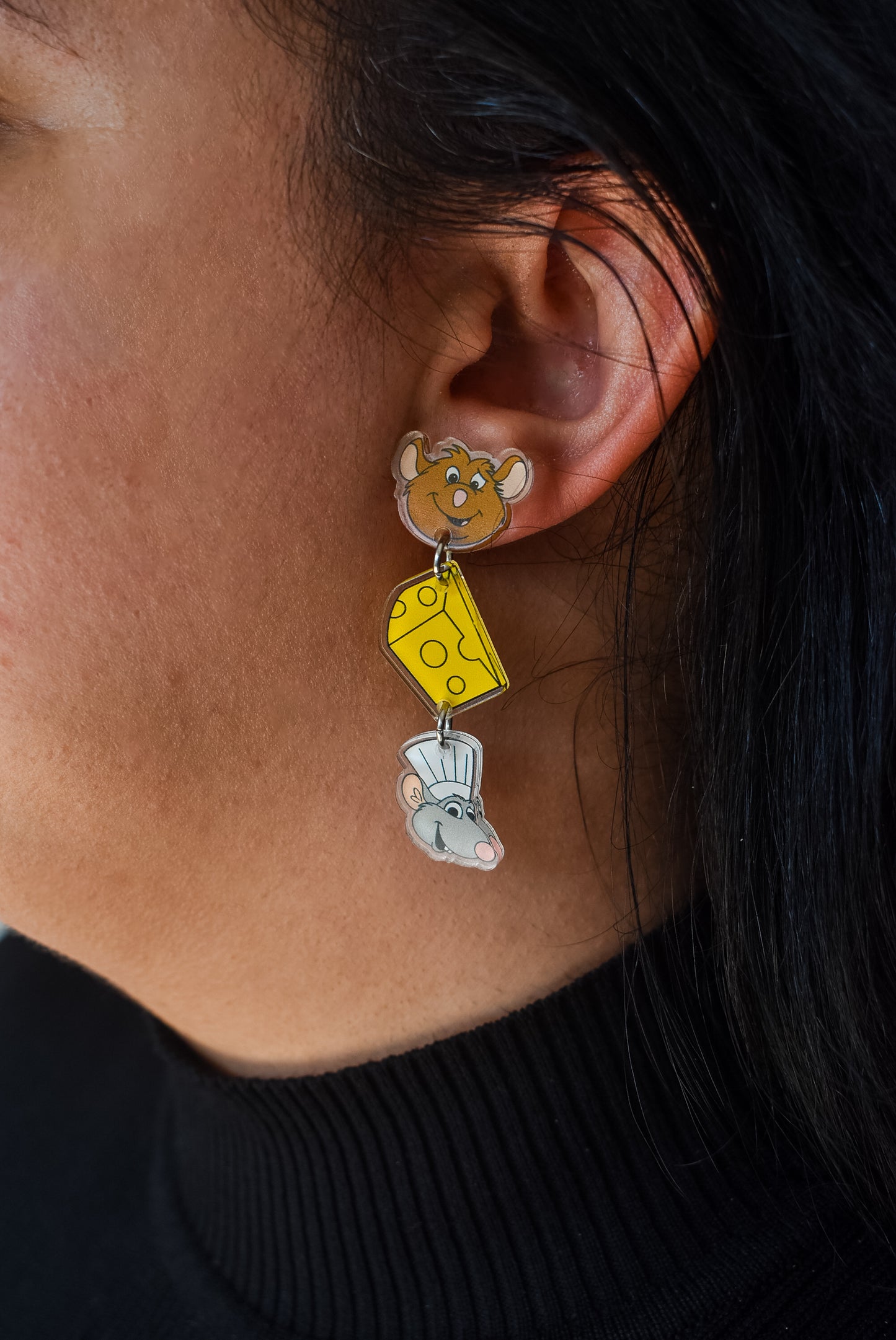 You are what you eat dangle earrings
