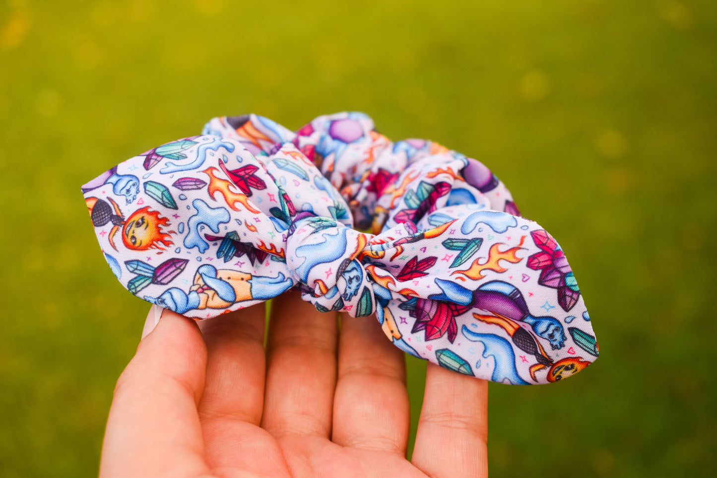Elemental small twist scrunchie