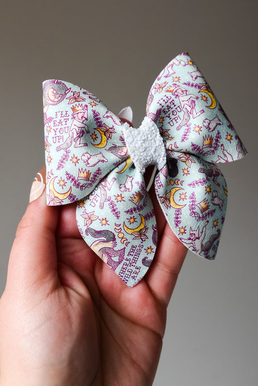 Wild things pastels sailor bow