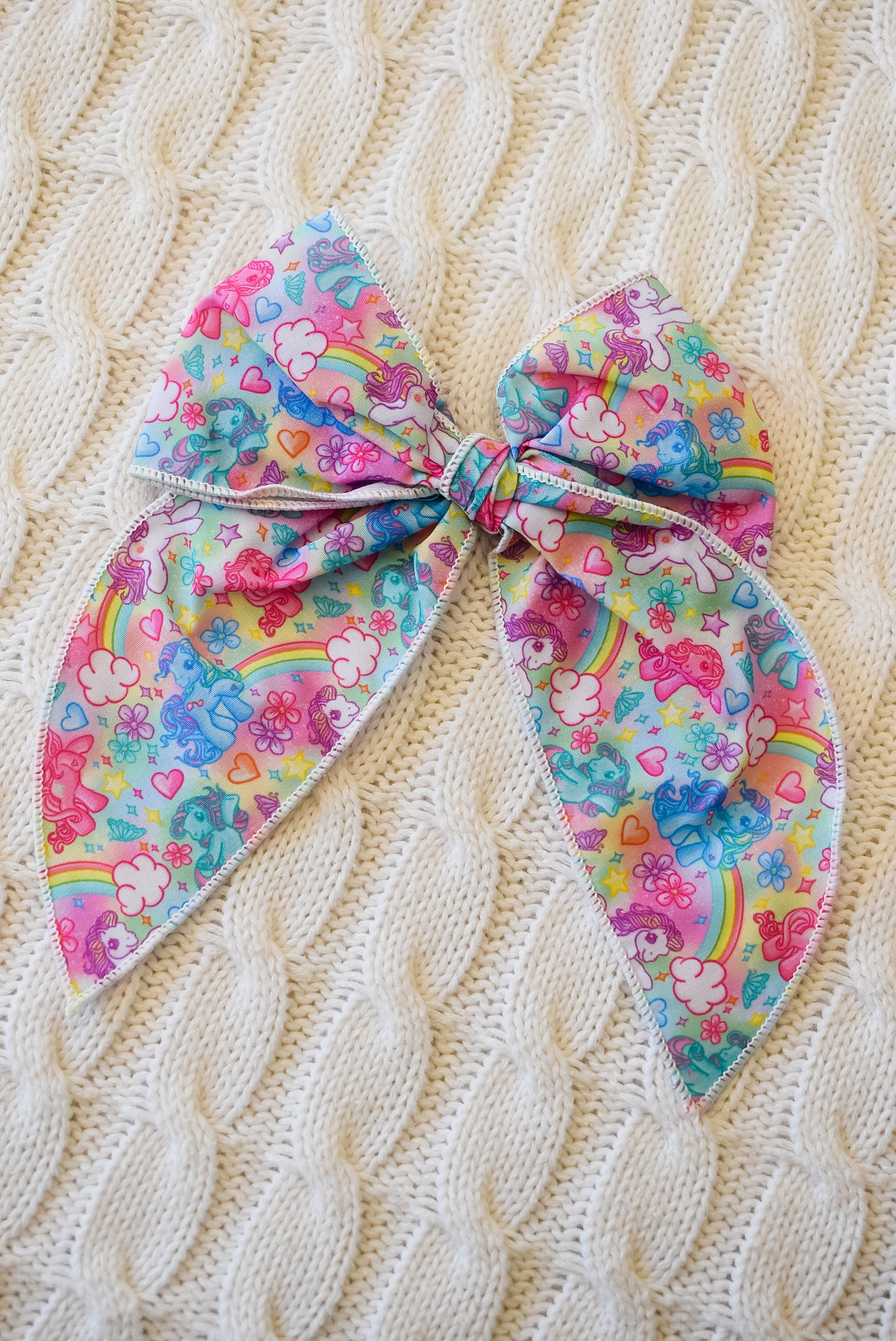 MLP 5 inch hand tied sailor bow
