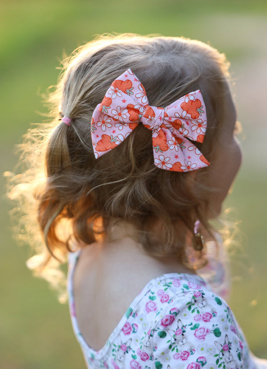 Mouse carrot Pinwheel bow