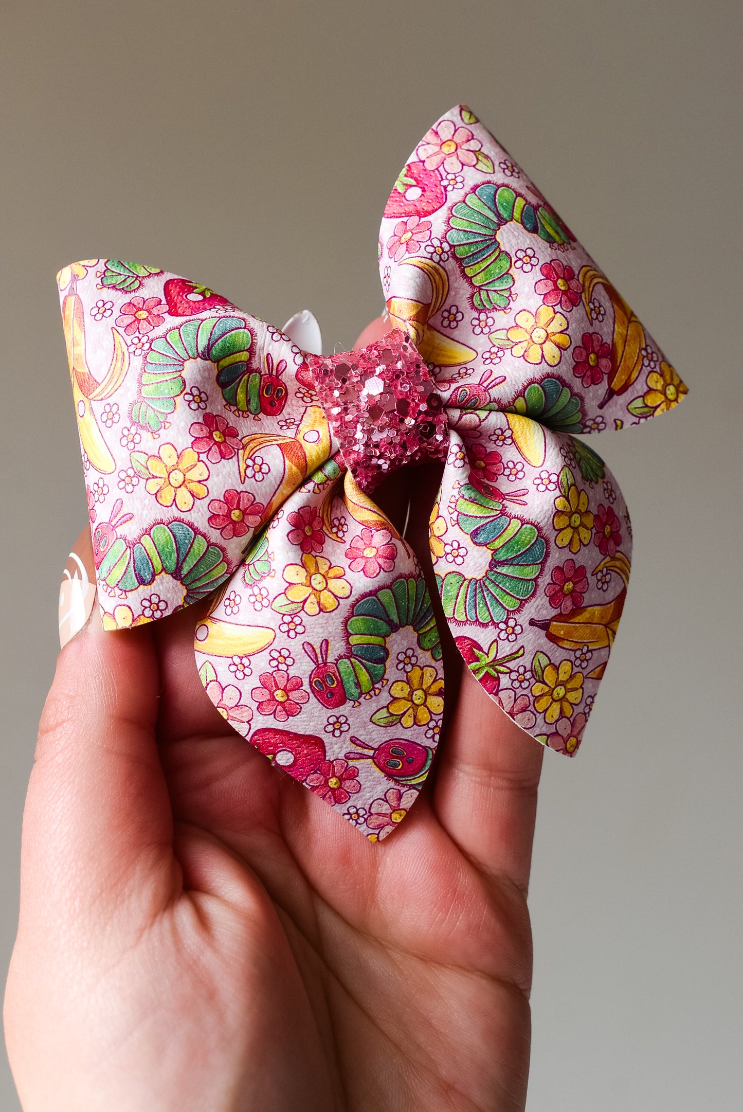 The Hungry Caterpillar pastels sailor bow