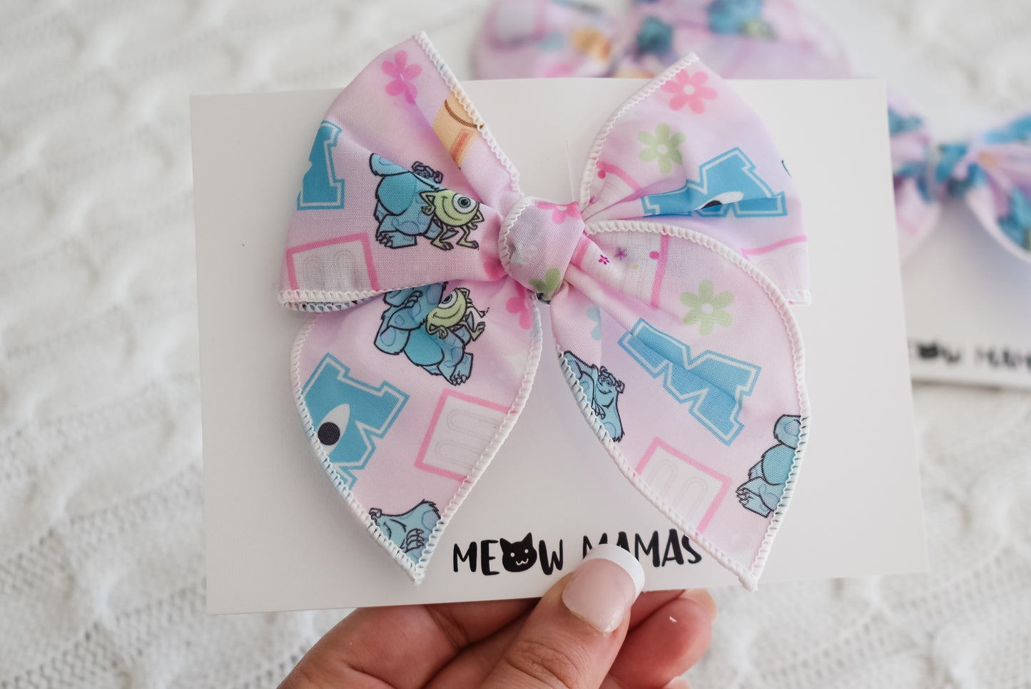 Monsters mini whimsical sailor bow