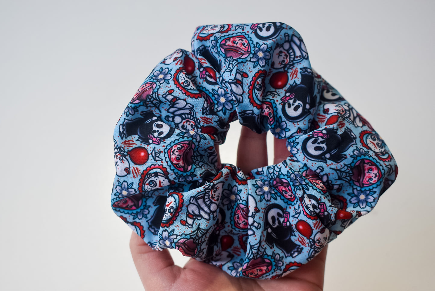 Kewpie horror scrunchie