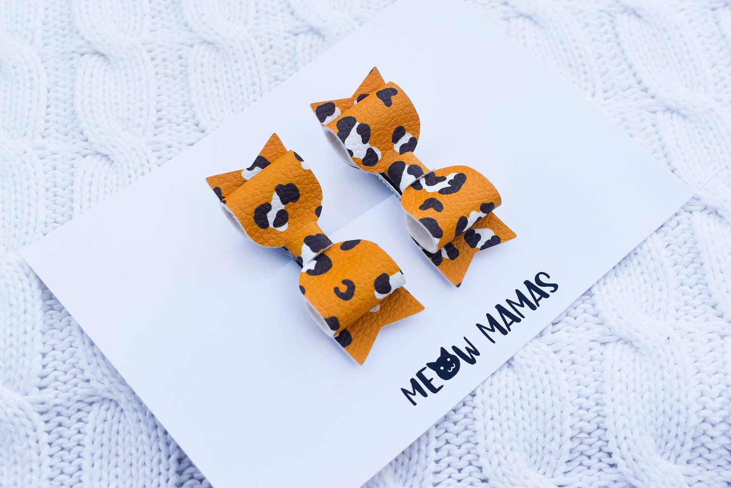 Mustard leopard pigtails