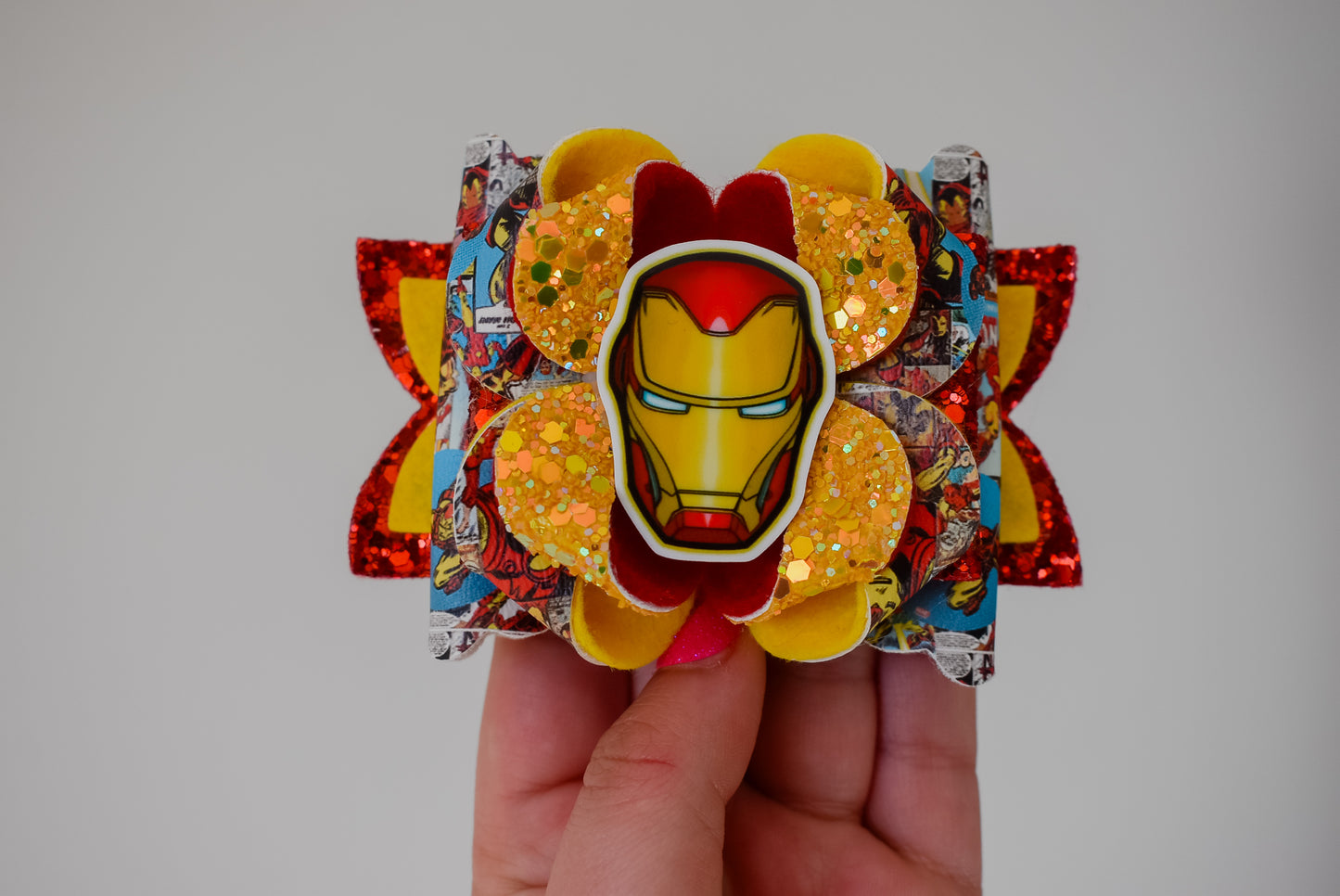 Iron man OTT hair bow