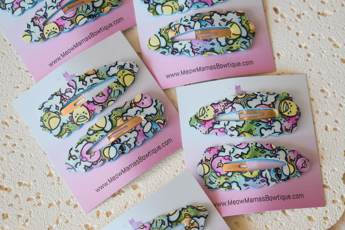 Squishmallow snap clip set