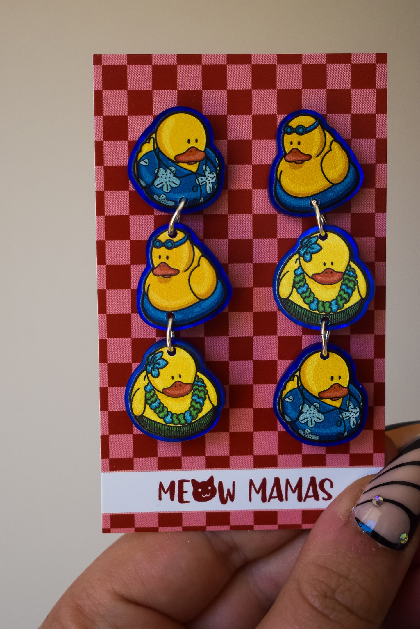 Cruise ducks dangle earrings HOLIDAY DUCKS