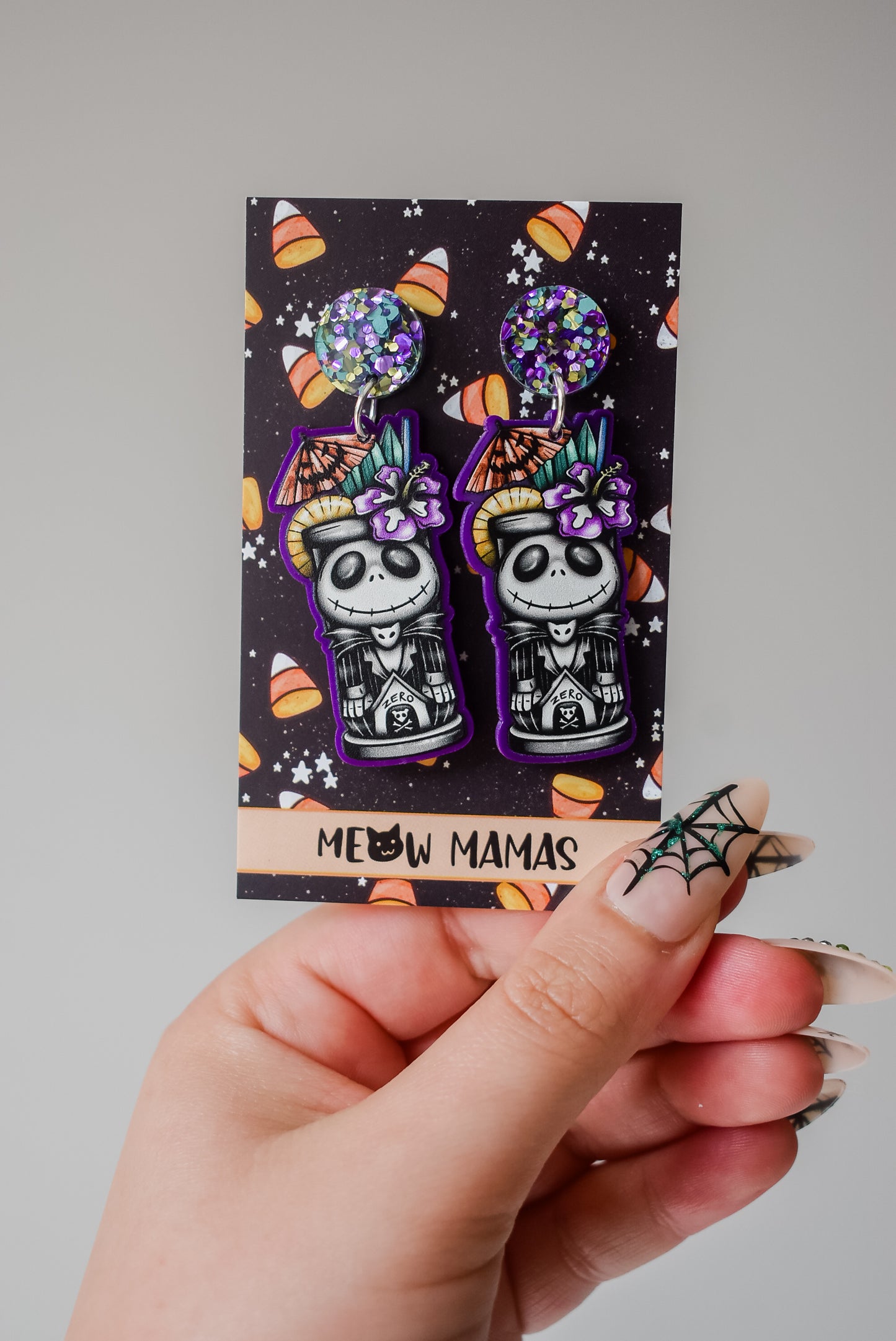 Tiki jack Acrylic earrings