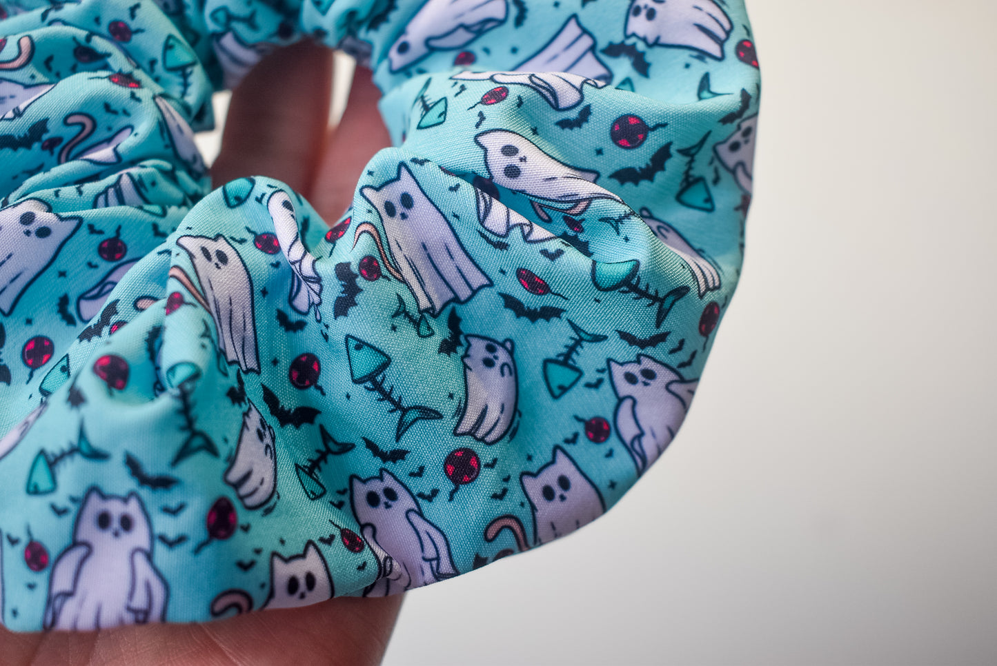 Purrranormal activity scrunchie