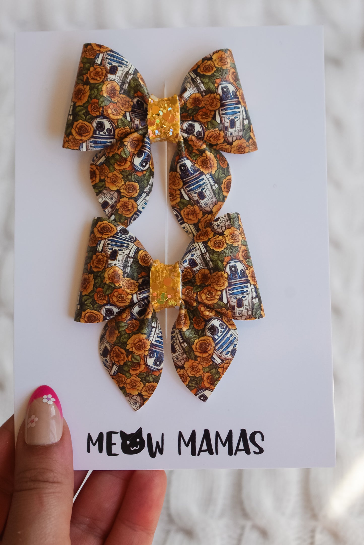 R2-D2 floral sailor pigtailsr