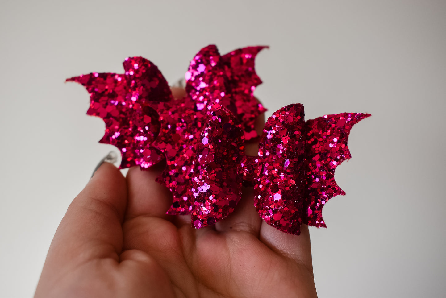 Bat pigtails HOT PINK