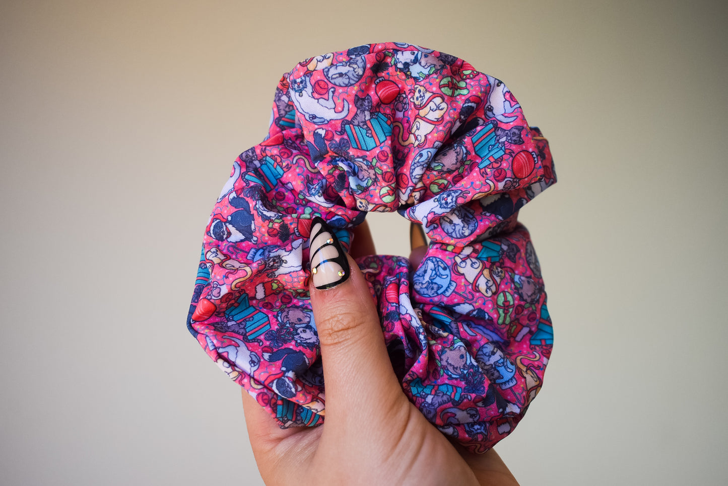 Santa paws scrunchie