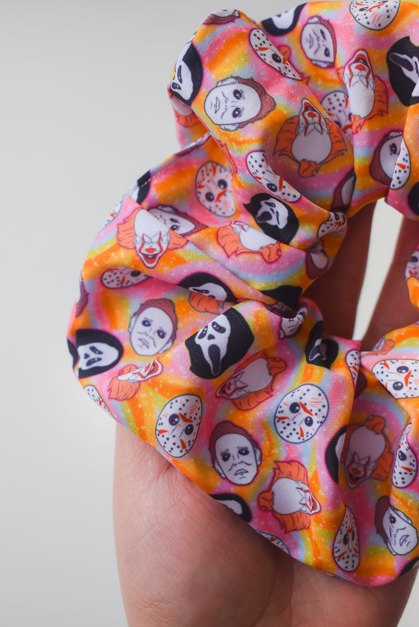 Pastel horror scrunchie