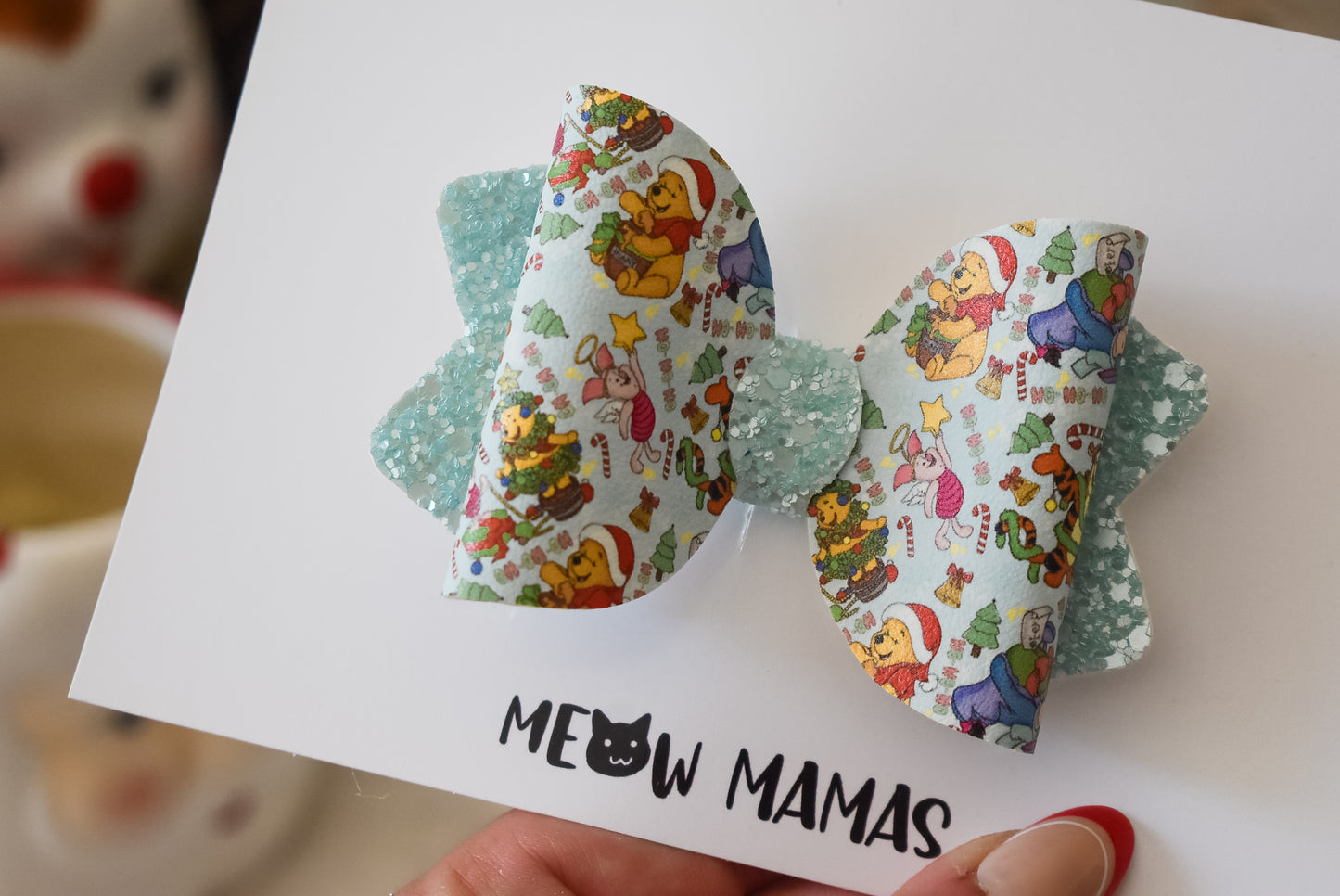 Hundred acre christmas medium bow