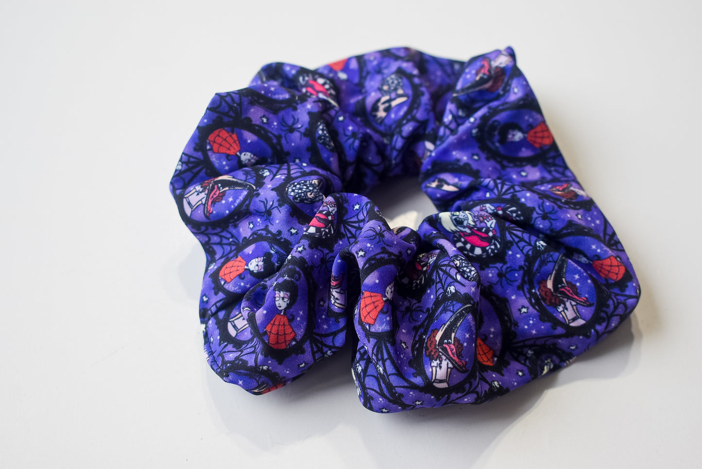 Purple beetlejuice scrunchie