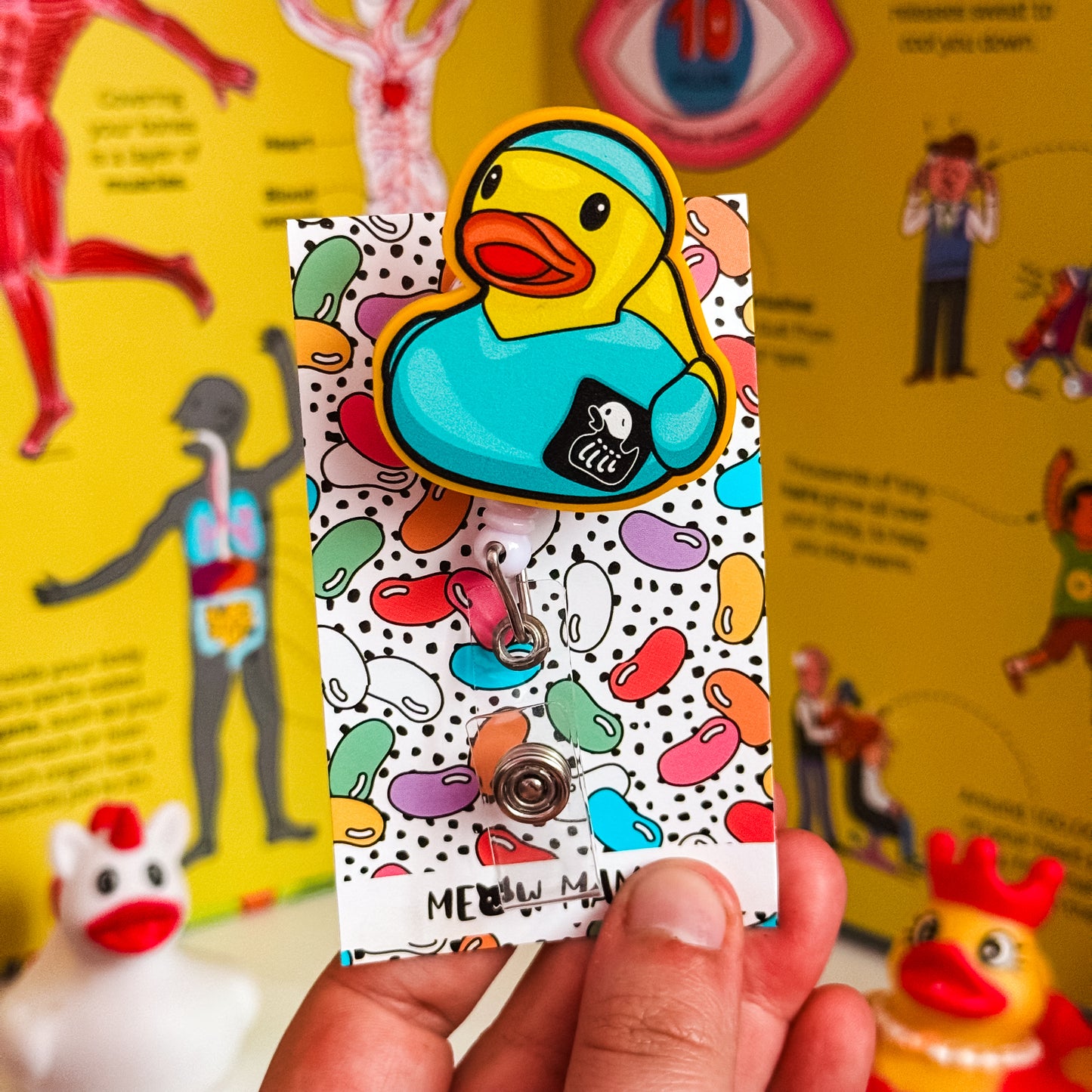 Quack-ray specialist badge reel