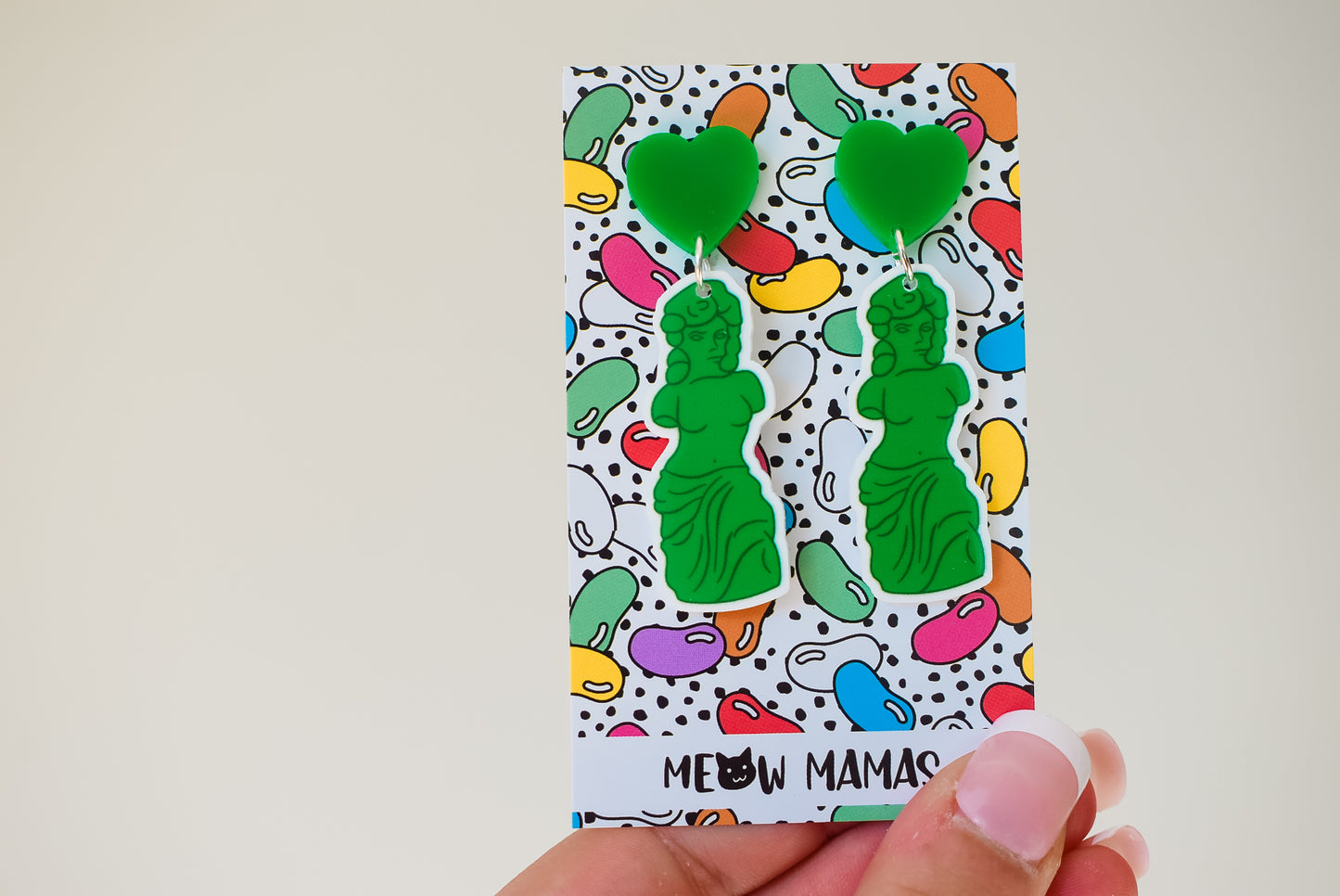 Gummi venus de milo dangle earrings
