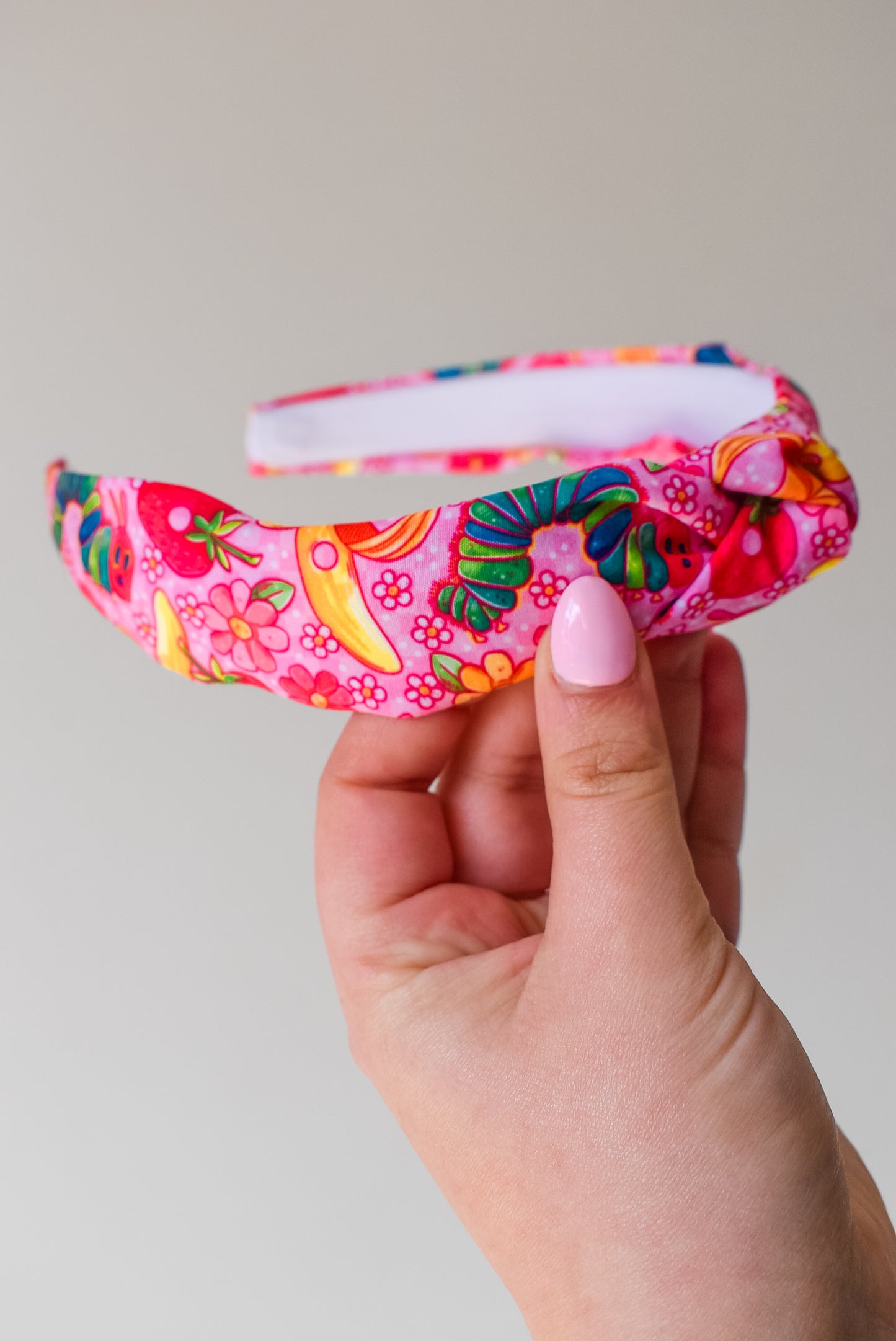 Pink Hungry caterpillar hard headband