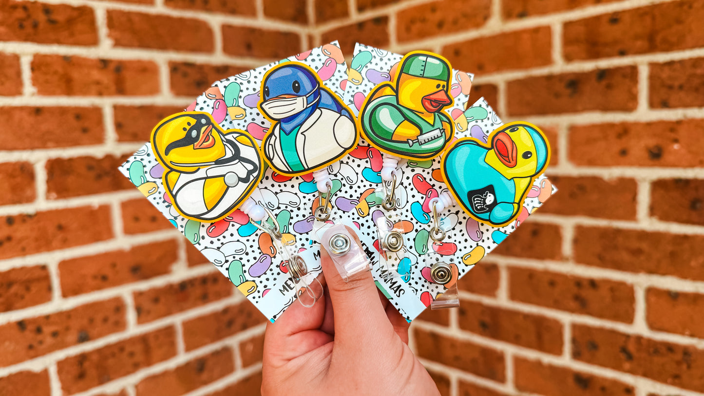 Quack-ray specialist badge reel