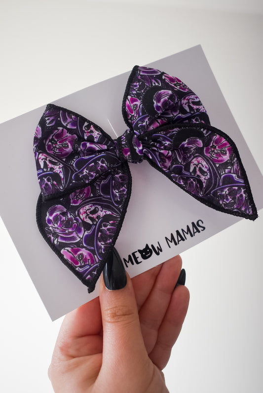Horror neons mini whimsical sailor bow