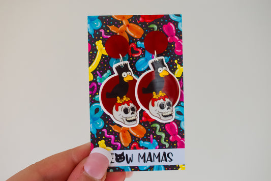 Nevermore dangle earrings