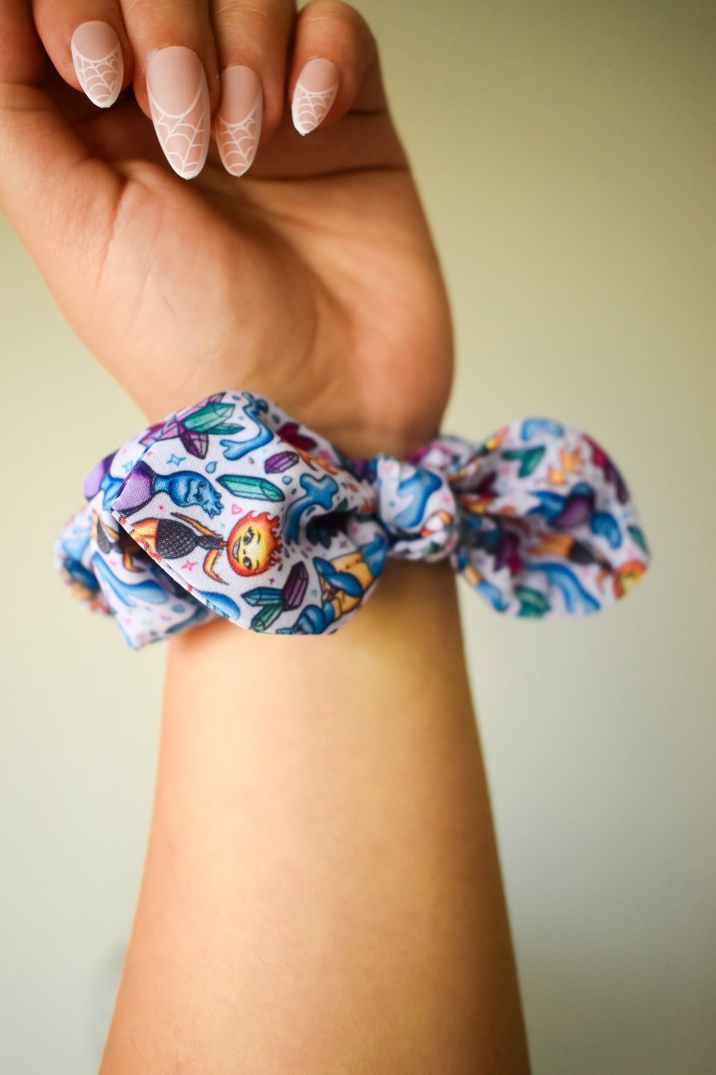 Elemental small twist scrunchie