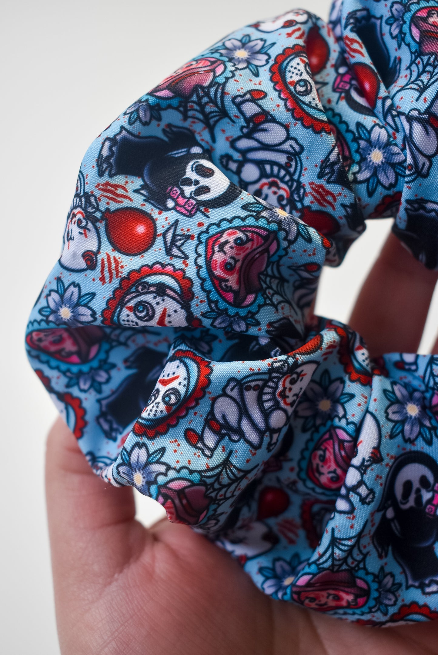 Kewpie horror scrunchie