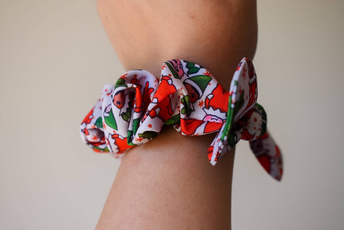 Kewpie elf twist scrunchie