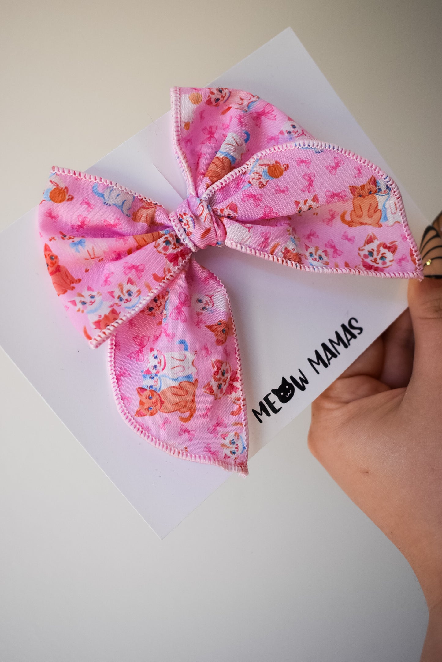 Kitties mini whimsical sailor bow