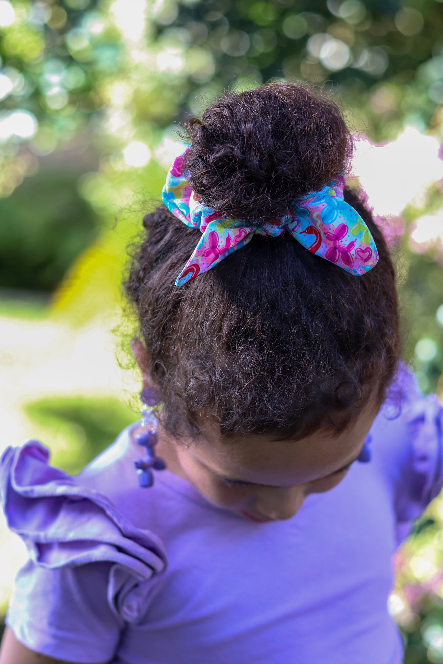 Balloon animal twist scrunchie