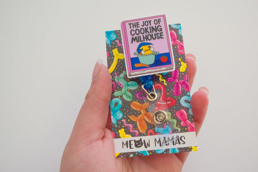 The joy of cooking milhouse Badge reel
