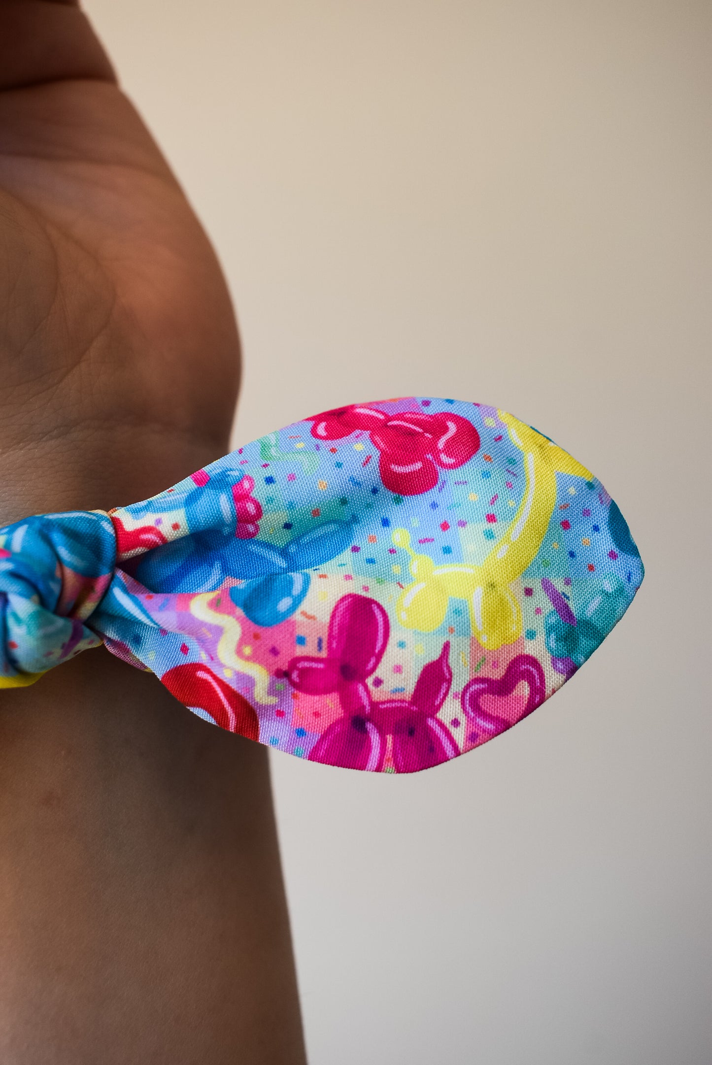 Balloon animal twist scrunchie