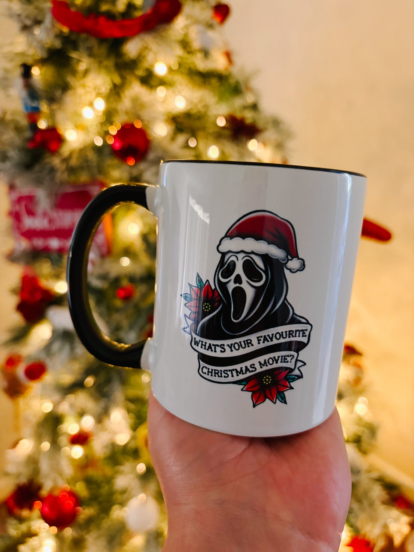 Ghostface Christmas mug