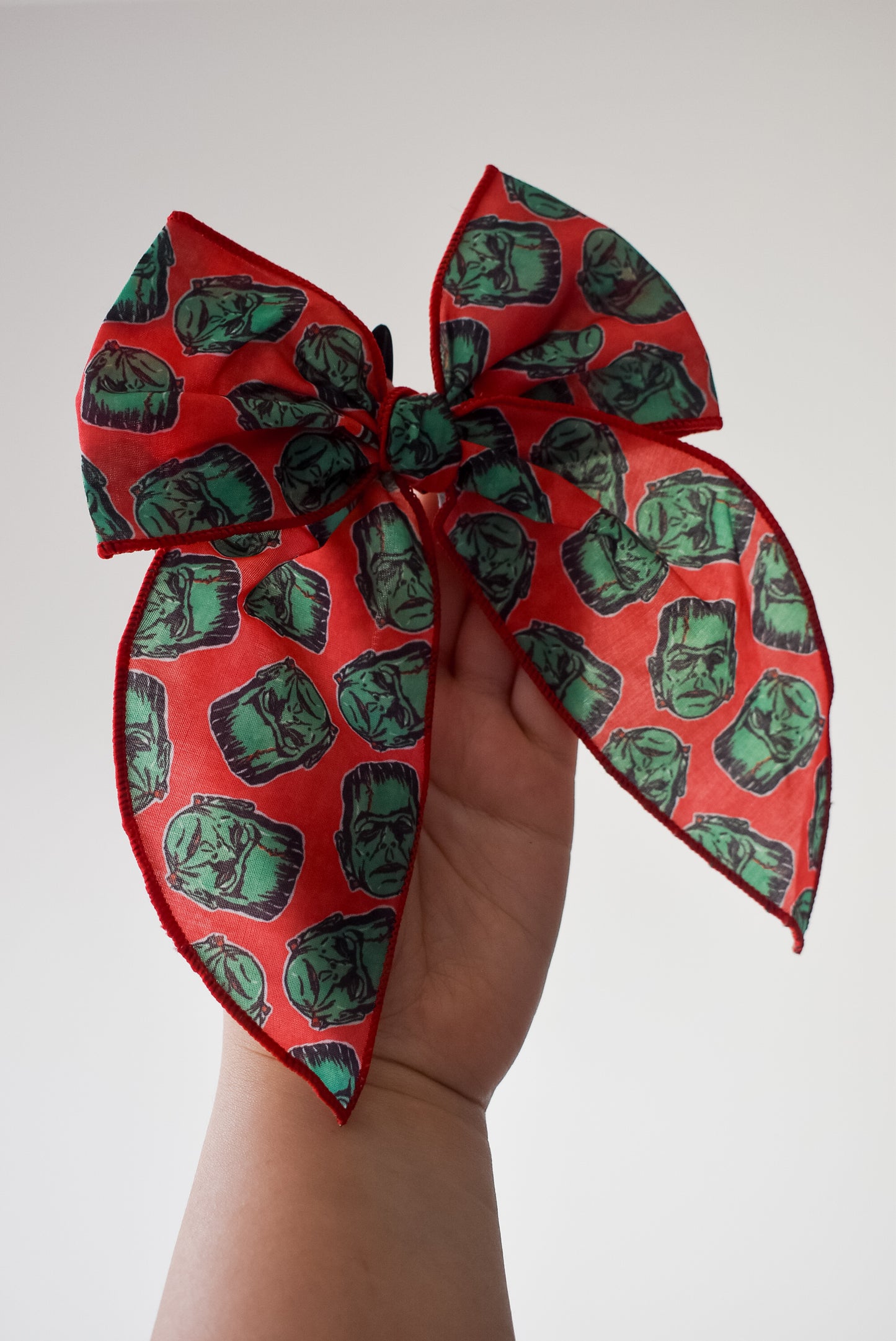 Retro frankenstein 5 inch hand tied sailor bow