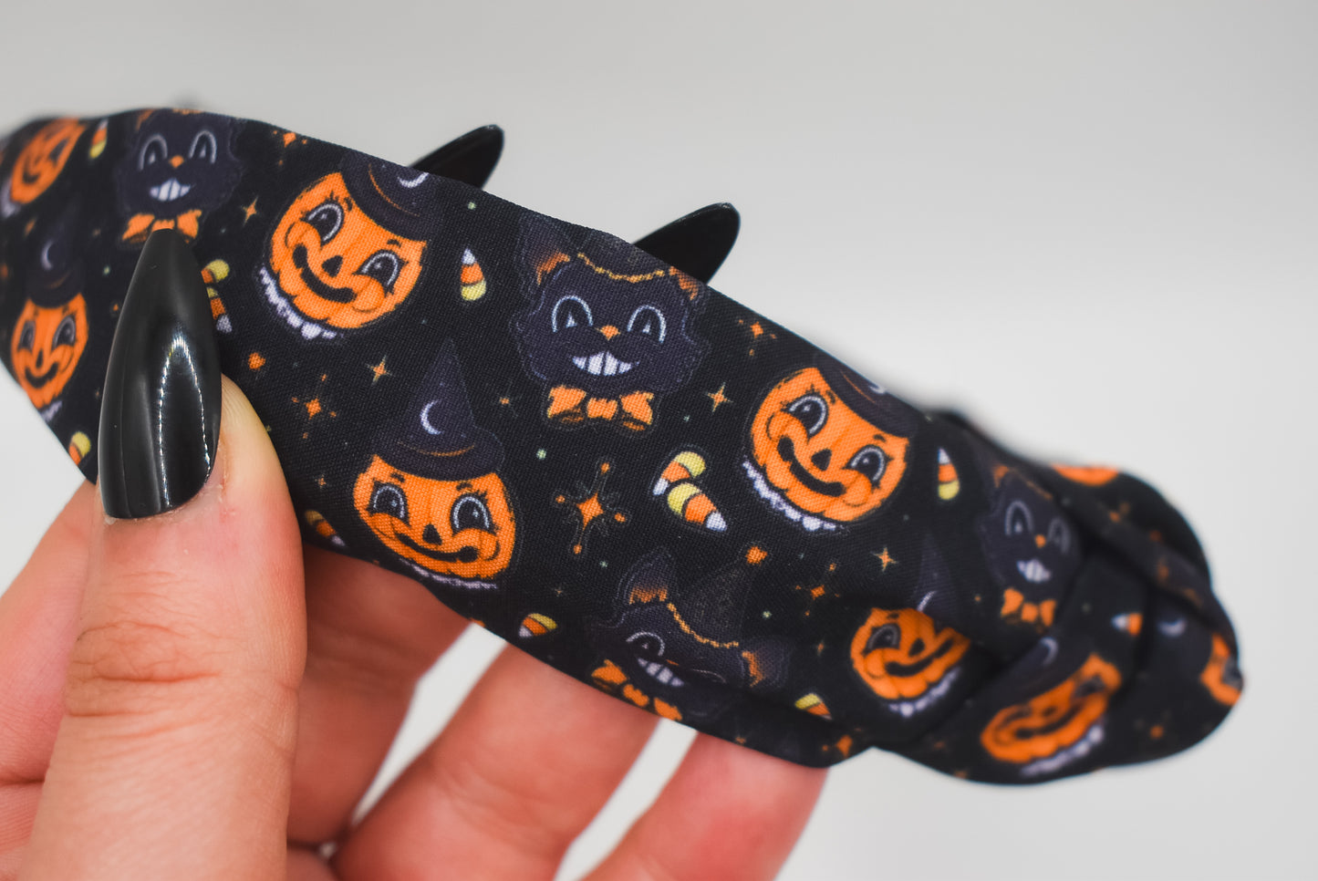 Classic halloween Top Knot hard headband
