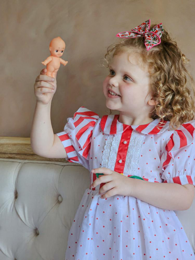 Kewpie elves mini whimsical sailor bow