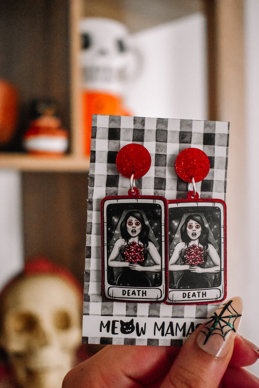 MCR tarot helena Acrylic earrings