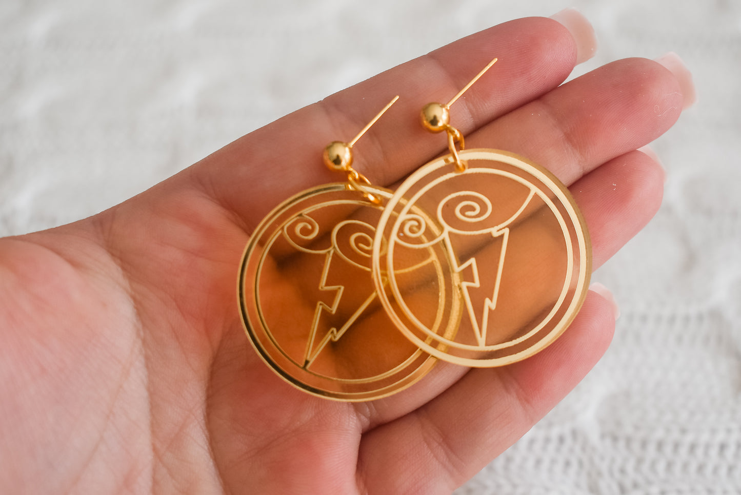 The symbol of the gods Acrylic earrings