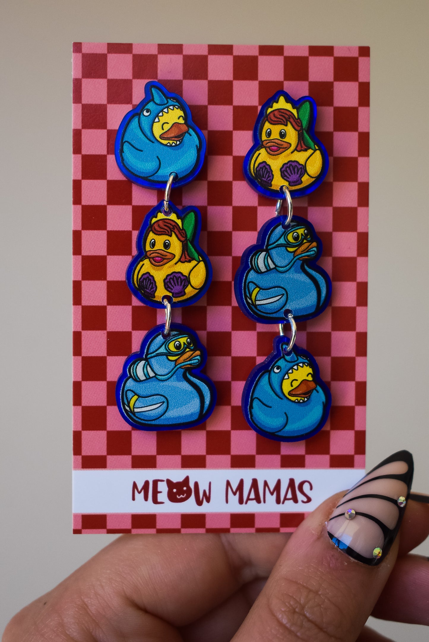 Cruise ducks earrings