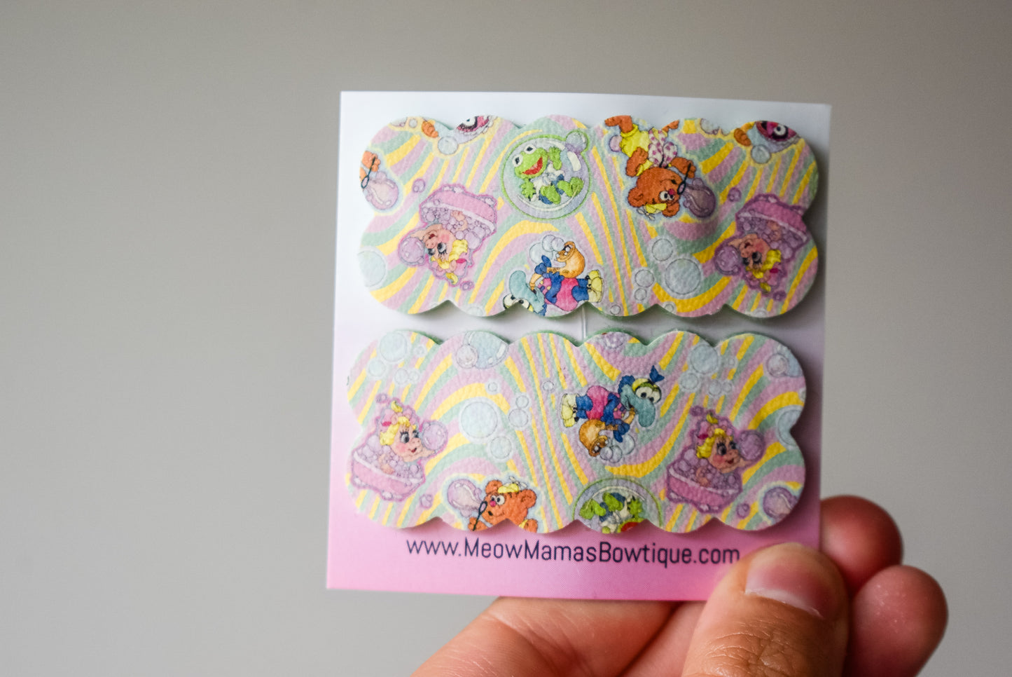 Baby muppet squiggle snap clip set