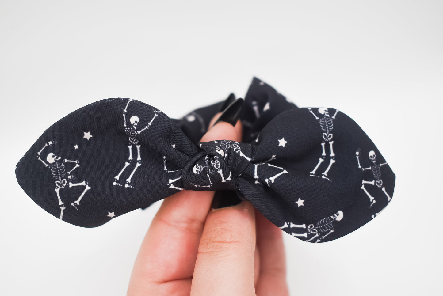 Dancing skeletons small twist scrunchie