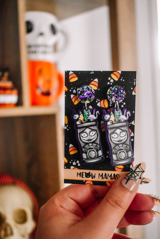 Tiki sally Acrylic earrings