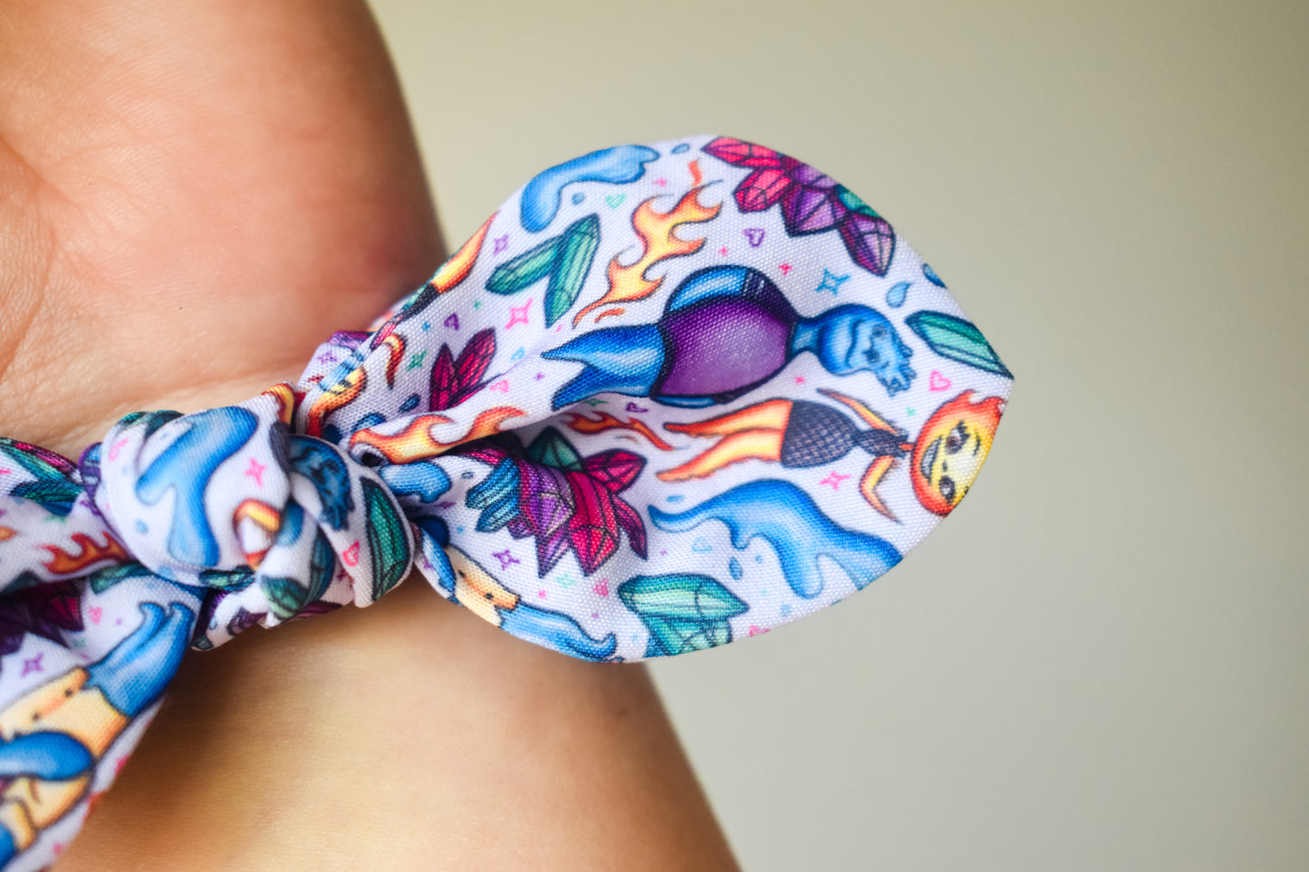 Elemental small twist scrunchie