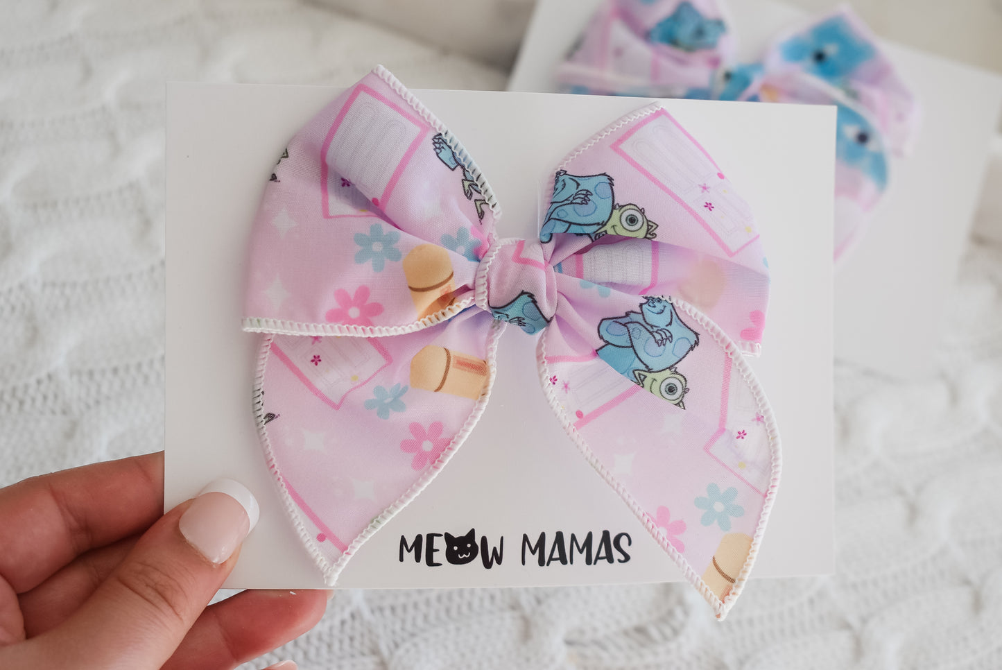 Monsters mini whimsical sailor bow