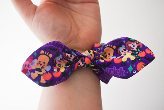 Trick or treat cuties small twist scrunchie