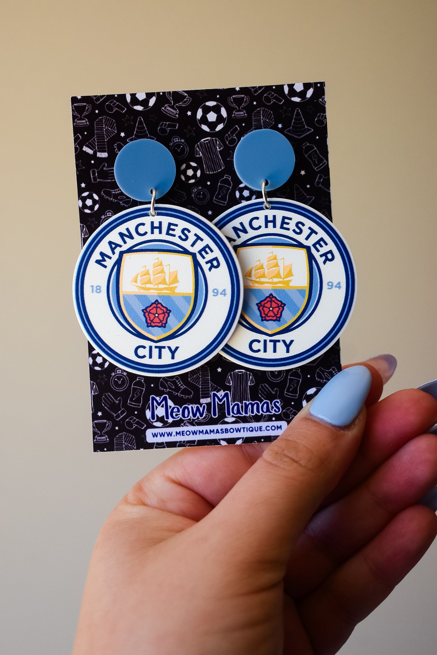Manchester F.C earrings