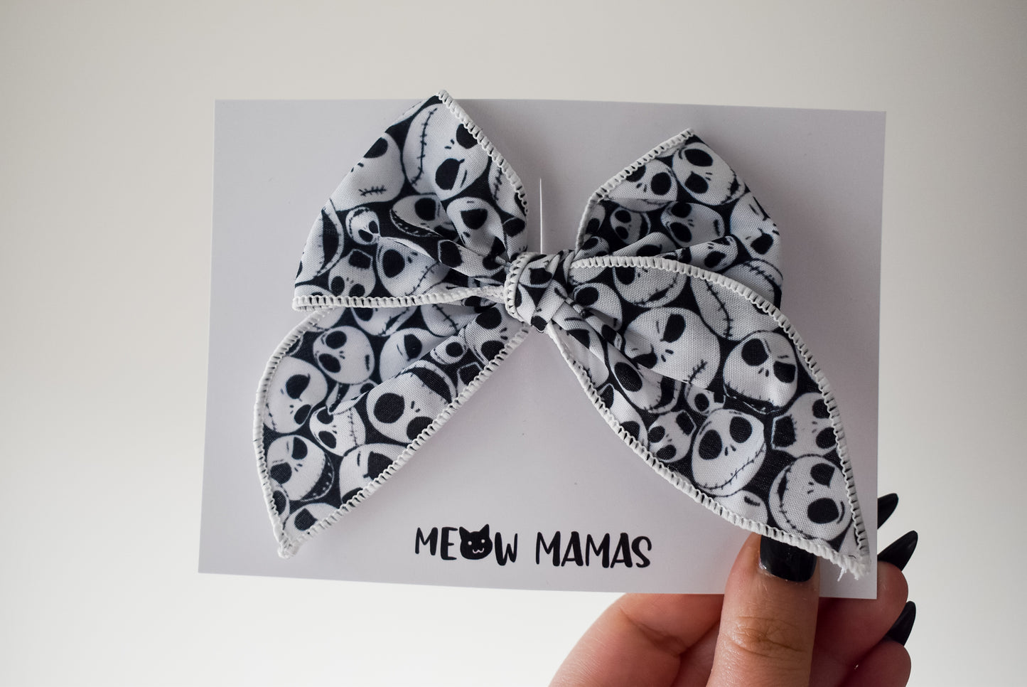 Jack faces mini whimsical sailor bow