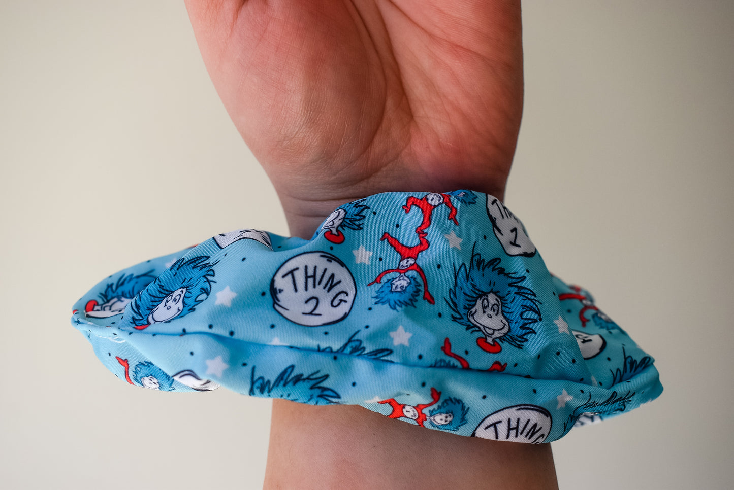 Blue Things scrunchie